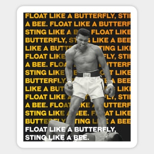 Muhammed Ali | Float like a butterfly, sting like a bee. Sticker